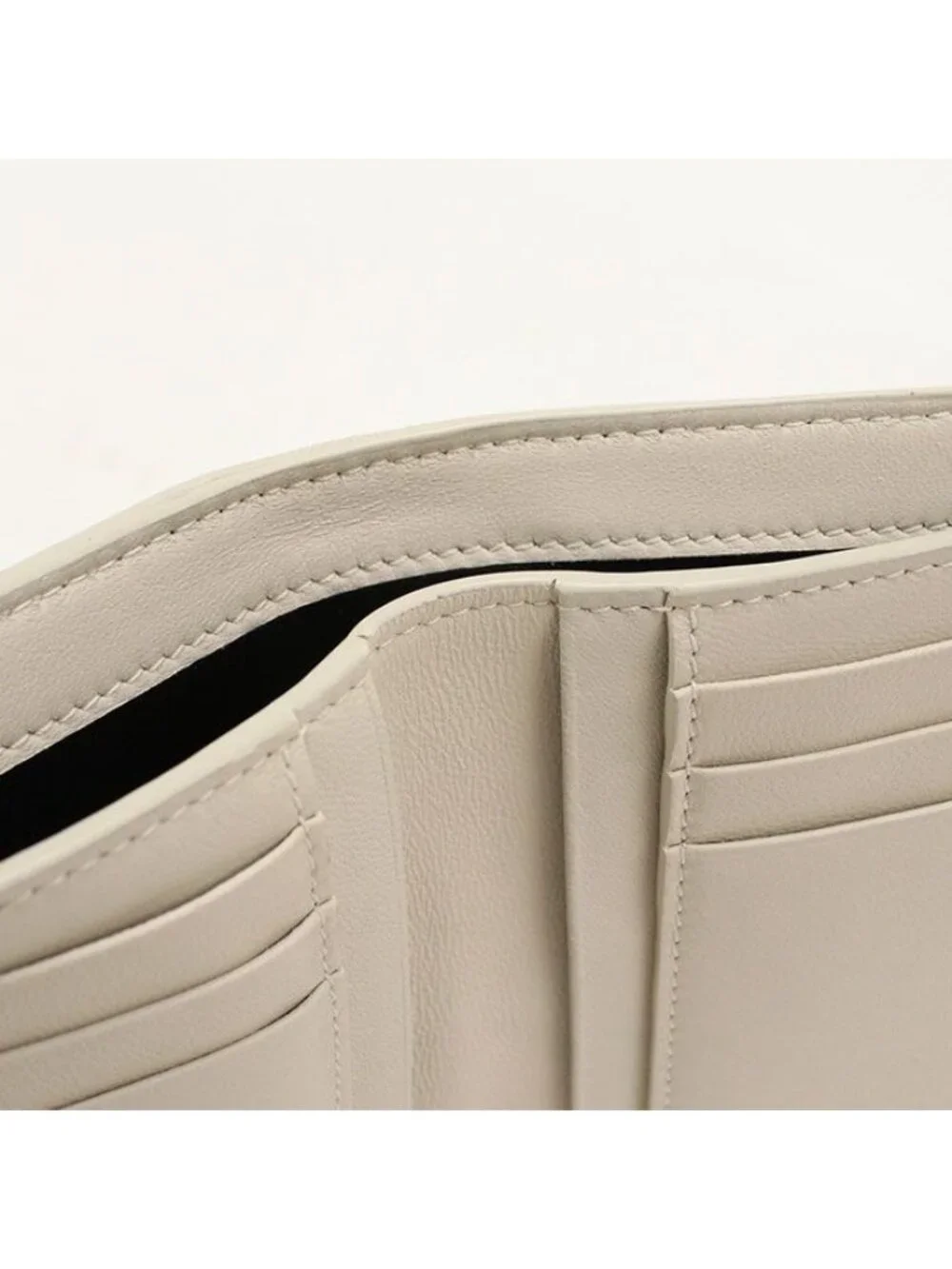 Saint Laurent Compact Wallet Gayby Trifold Calfskin